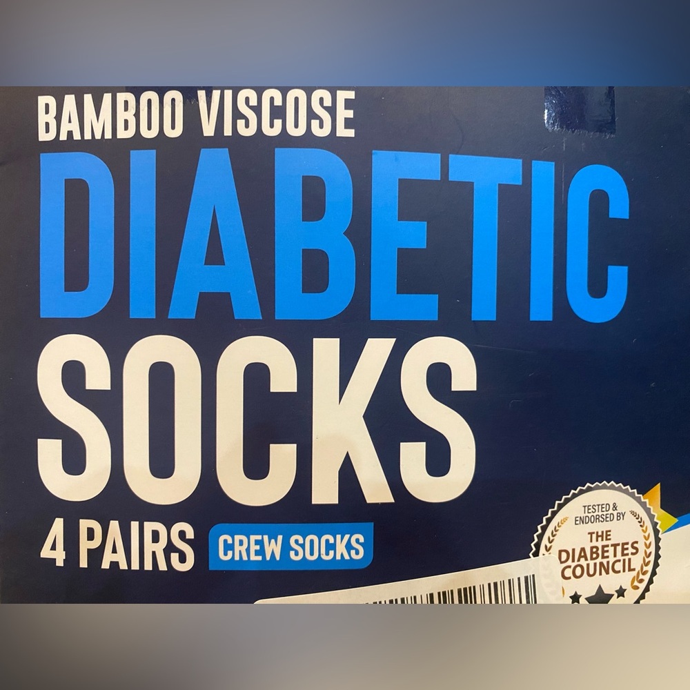 Diabetic unisex socks 4-pack. Bamboo Visous.
